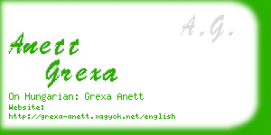 anett grexa business card